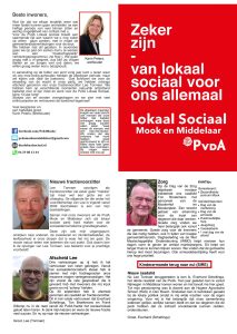Informeren inwoners over lokaal sociaal Mook en Middelaar